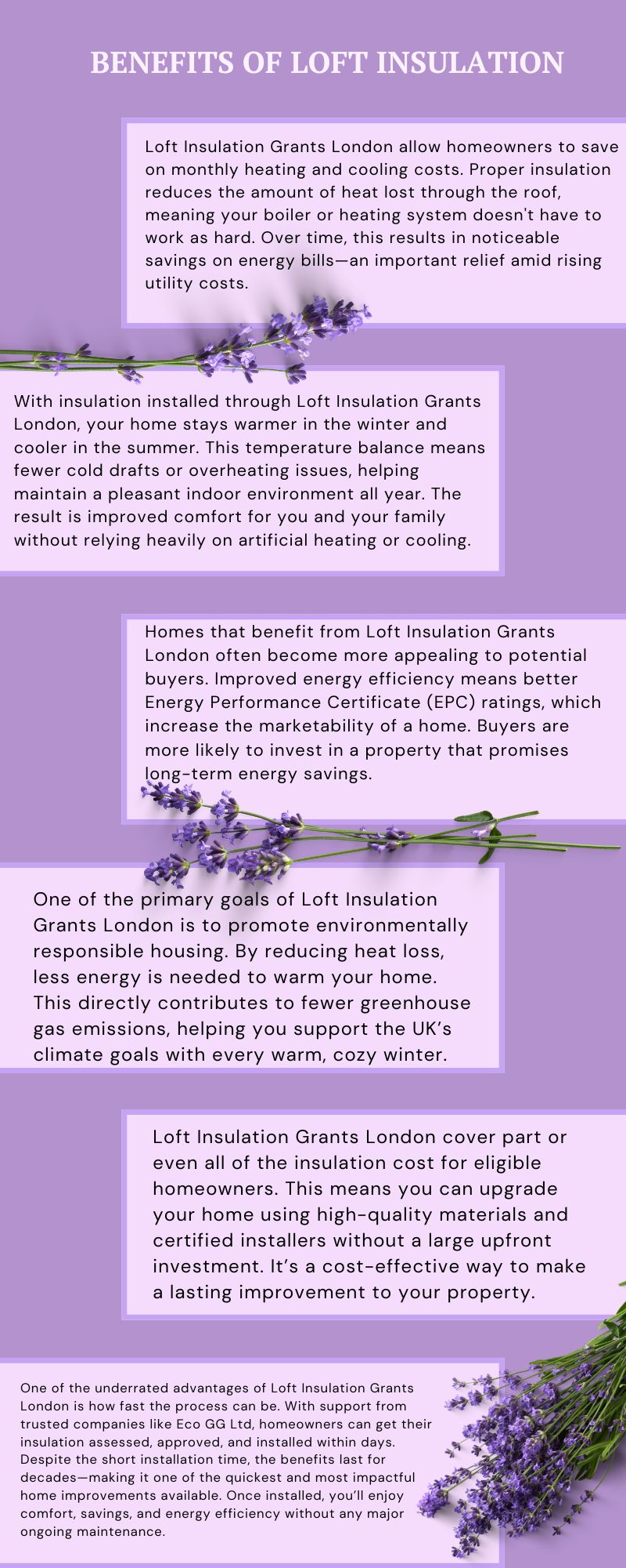 Benefits of Loft Insulation Grants London (1)