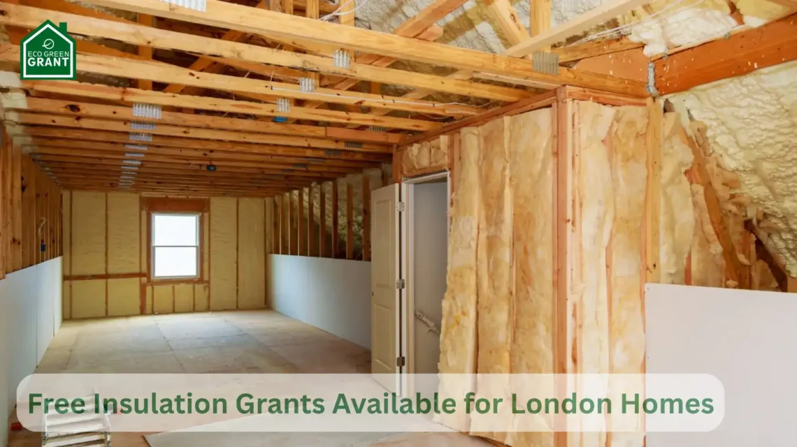 Free Insulation Grants Available for London Homes with loft and wall insulation.