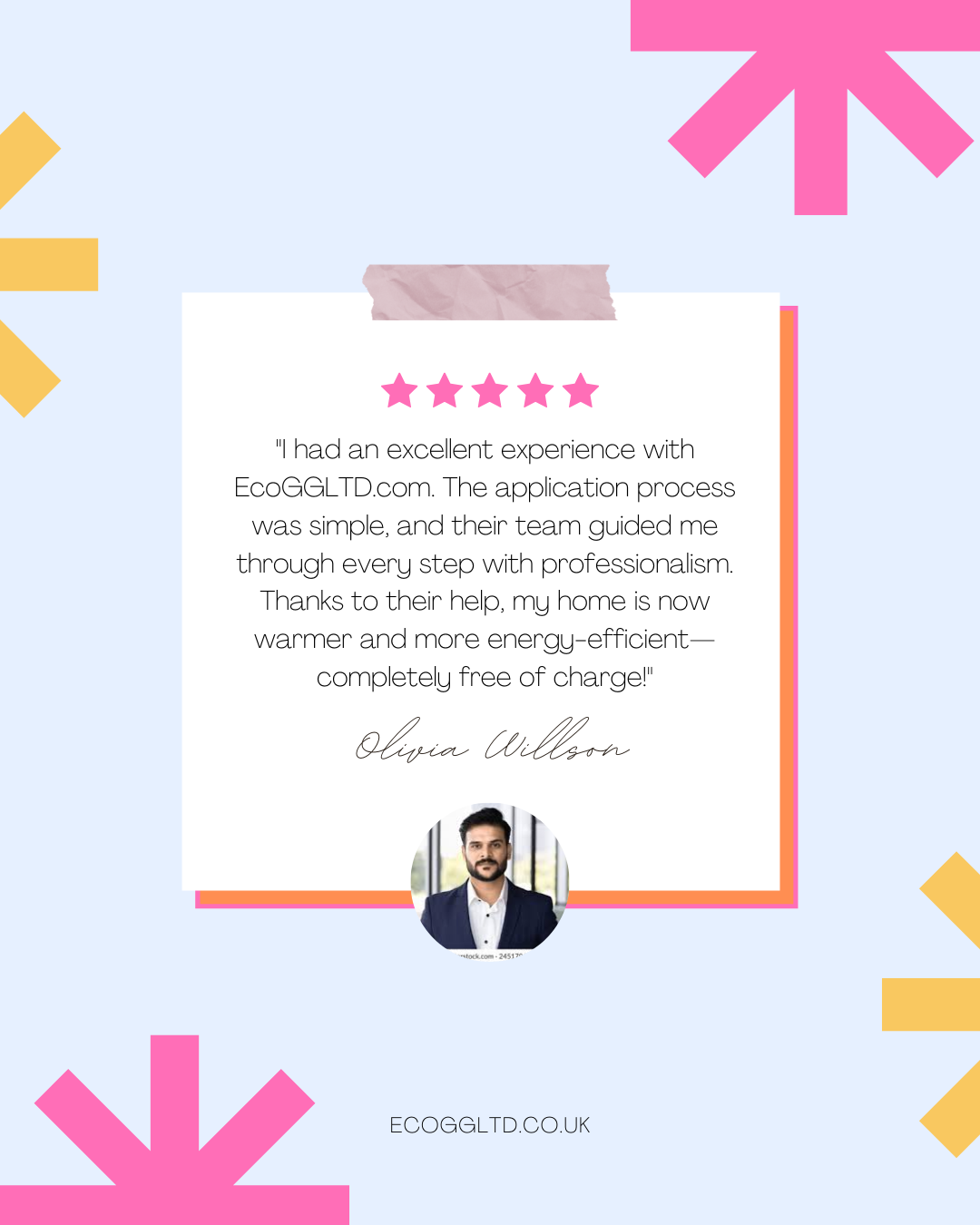 Colorful Review Testimonial Instagram Post
