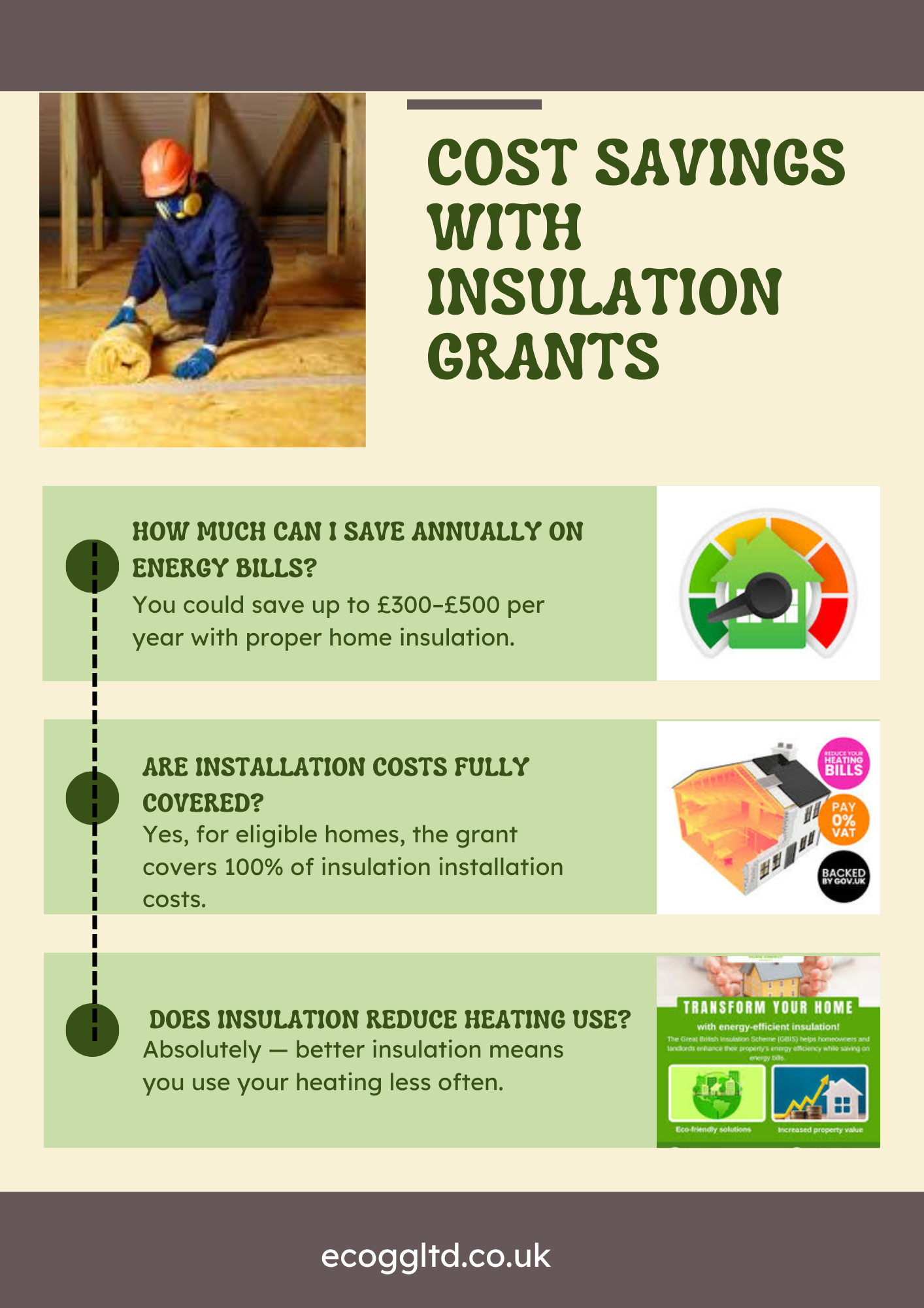 Helping Wildlife Adapt Infographic In Green and Brown Photographic Style