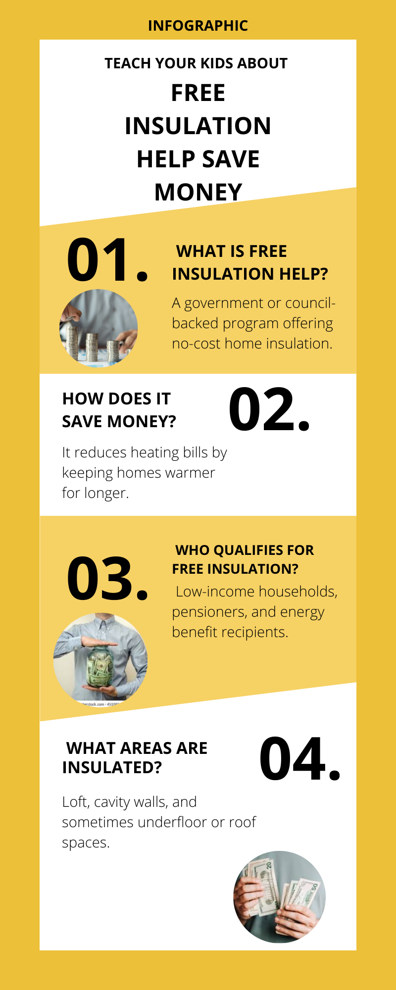 Yellow Illustrated Saving Money Infographic